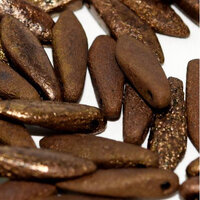 5mm x 16mm Dagger Bead - Jet Etched Bronze - 23980-14415E
