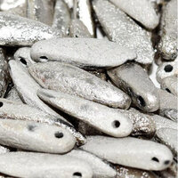 5mm x 16mm Dagger Bead - Jet Etched Argentic Full - 23980-27580