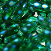 5mm x 16mm Dagger Bead - Emerald AB Dots - 50720-2870A