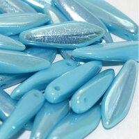 5mm x 16mm Dagger Bead - Turquoise Full Light AB - 63030-28303