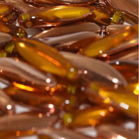 5mm x 16mm Dagger Bead - Amber Capri Gold - 80020-27101