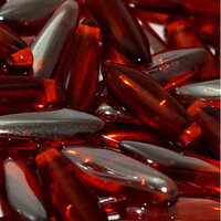 5mm x 16mm Dagger Bead - Hyacinth Vacuum Hematite Stripes - 90030-2720V