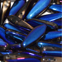 5mm x 16mm 2 Hole Dagger Bead - Crystal Azuro Full - 00030-22203