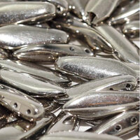 5mm x 16mm 2 Hole Dagger Bead - Crystal Argentic Full - 00030-27500