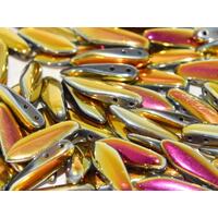 5mm x 16mm 2 Hole Dagger Bead - Crystal Marea Full - 00030-28003