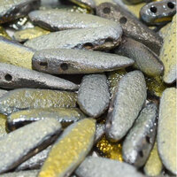 5mm x 16mm 2 Hole Dagger Bead - Crystal Etched Marea Full - 00030-28083
