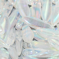 5mm x 16mm 2 Hole Dagger Bead - Crystal AB Full - 00030-28703