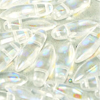 5mm x 16mm 2 Hole Dagger Bead - Crystal AB Dots - 00030-2870A