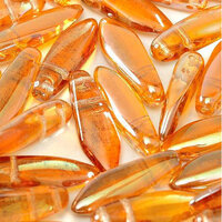 5mm x 16mm 2 Hole Dagger Bead - Crystal Apricot Medium - 00030-29121