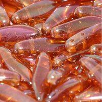 5mm x 16mm 2 Hole Dagger Bead - Crystal Full Apricot Medium - 00030-29123