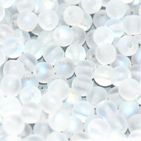 3mm Druk (Round) Bead - Crystal AB Matted - 00030-28771