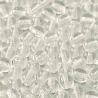3mm Druk (Round) Bead - Crystal  - 00030
