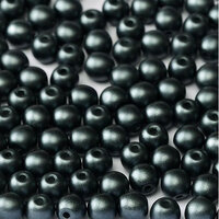 3mm Druk (Round) Bead - Alabaster Pastel Dark Grey - 02010-25037