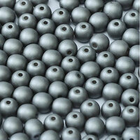 3mm Druk (Round) Bead - Alabaster Metallic Steel - 02010-29403