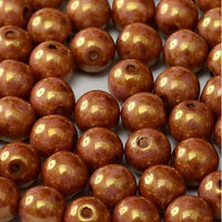 3mm Druk (Round) Bead - Chalk White Roman Rose - 03000-65491