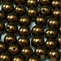 3mm Druk (Round) Bead - Jet Bronze - 23980-14415