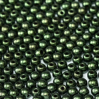 3mm Druk (Round) Bead - Jet Red Luster - 23980-14495