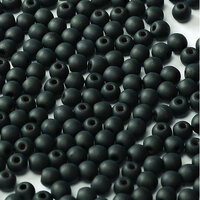 3mm Druk (Round) Bead - Jet Matte - 23980-84110