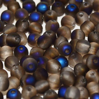 4mm Druk (Round) Bead - Crystal Azuro Full Matted - 00030-22273