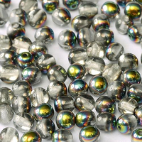 4mm Druk (Round) Bead - Crystal Vitrail - 00030-28101