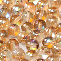 4mm Druk (Round) Bead - Crystal Brown Rainbow - 00030-98532