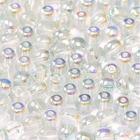 4mm Druk (Round) Bead - Crystal Blue Rainbow - 00030-98538