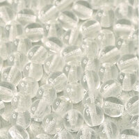 4mm Druk (Round) Bead - Crystal  - 00030