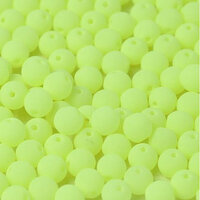 4mm Druk (Round) Bead - Alabaster Soft Yellow - 02010-92921
