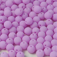 4mm Druk (Round) Bead - Alabaster Soft Magenta - 02010-92925