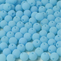 4mm Druk (Round) Bead - Alabaster Sky Blue - 02010-92927