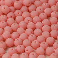 4mm Druk (Round) Bead - Alabaster Coral - 02010-92944