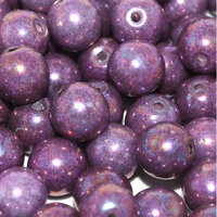 4mm Druk (Round) Bead - Chalk White Iris - 03000-15781