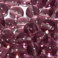 4mm Druk (Round) Bead - Amethyst - 20040