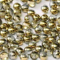 6mm Druk (Round) Bead - Crystal Amber - 00030-26441