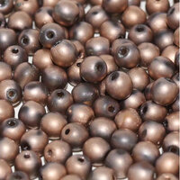 6mm Druk (Round) Bead - Crystal Capri Gold Full Matted - 00030-27170