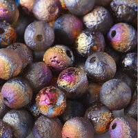 6mm Druk (Round) Bead - Crystal Etched Sliperit Full - 00030-29583