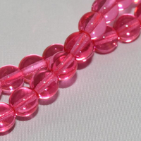 6mm Druk (Round) Bead - Crystal Rose - 00030-67282NM