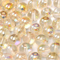 6mm Druk (Round) Bead - Crystal Lemon Rainbow - 00030-98534