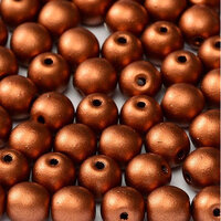 6mm Druk (Round) Bead - Copper  - 01750