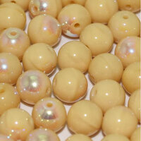 6mm Druk (Round) Bead - Ivory AB - 13010-28701