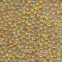 Miyuki 3.4mm Drop Bead - DP-9132FR - Matte Transparent Light Topaz AB