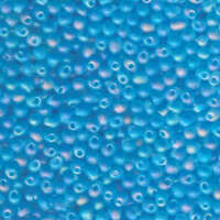 Miyuki 3.4mm Drop Bead - DP-9148FR - Matte Transparent Aqua AB