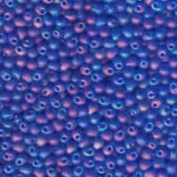 Miyuki 3.4mm Drop Bead - DP-9150FR - Matte Transparent Sapphire Blue AB