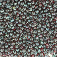 Miyuki 3.4mm Drop Bead - DP-94504 - Transparent Picasso Garnet
