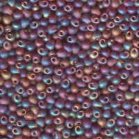 Miyuki 2.8mm Drop Bead - DP28-9134FR - Matte Transparent Dark Topaz AB