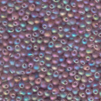 Miyuki 2.8mm Drop Bead - DP28-9142FR - Matte Transparent Smoky Amethyst AB