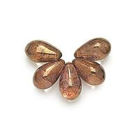 Drop Bead 4mm x 6mm - Crystal Lumi Brown - DRP-46-00030-15695