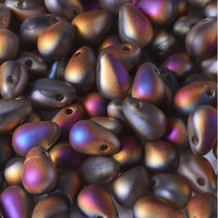 Drop Bead 4mm x 6mm - Crystal Sliperit Full Matte - DRP-46-00030-29573