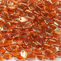 1.5mm x 5mm Dragon Scale Bead - 1 Hole - Crystal Apricot Medium - 00030-29121