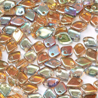 1.5mm x 5mm Dragon Scale Bead - 1 Hole - Crystal Brown Rainbow - 00030-98532